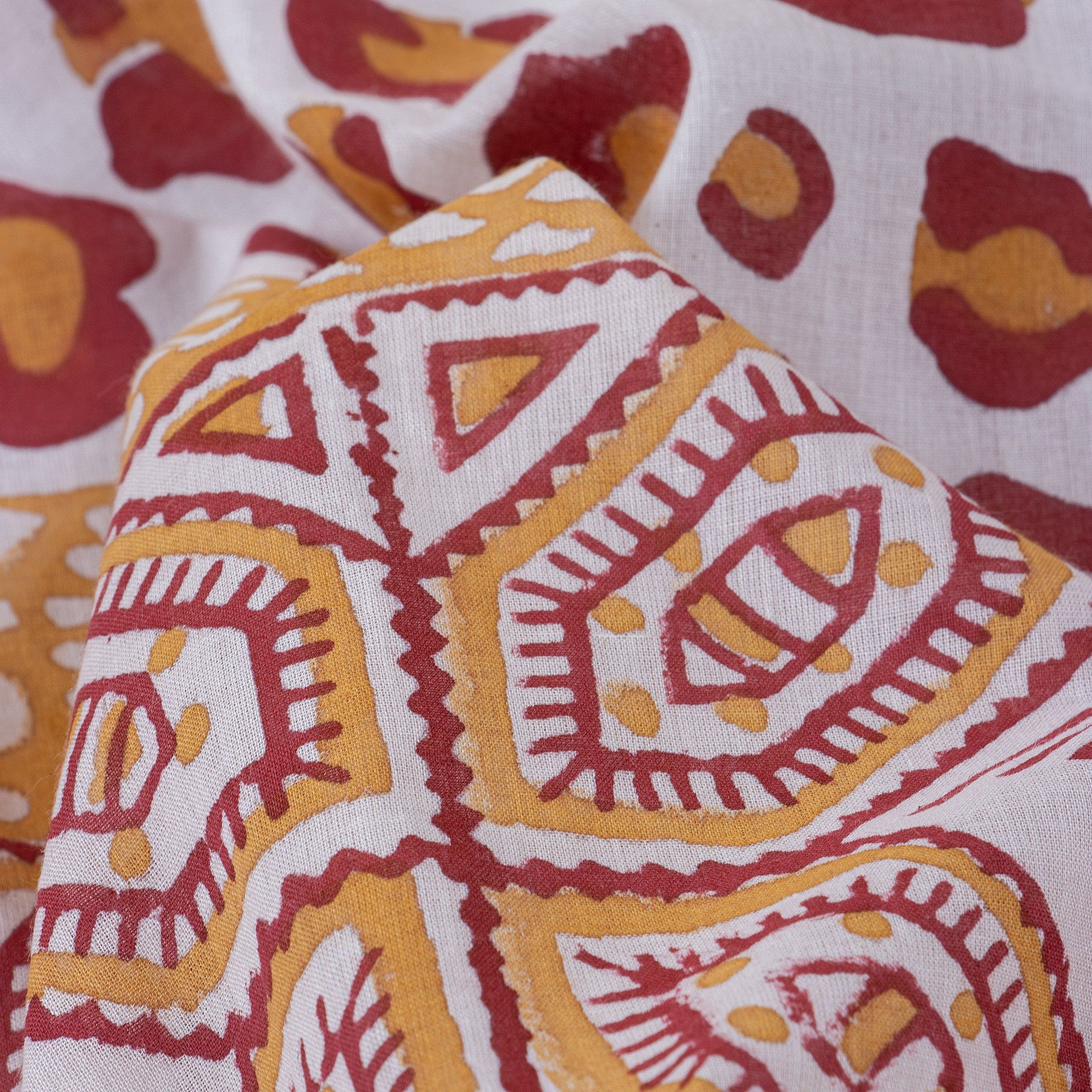 Handmade Printed Pure Cotton Stole For Women